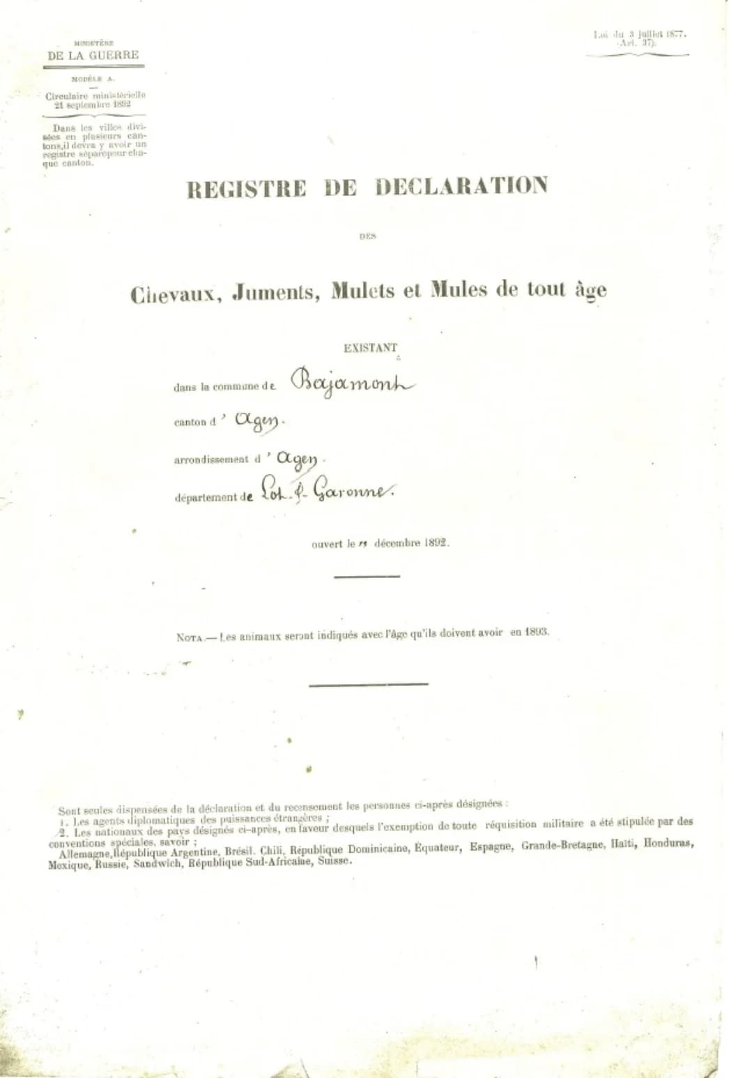 Archives communales