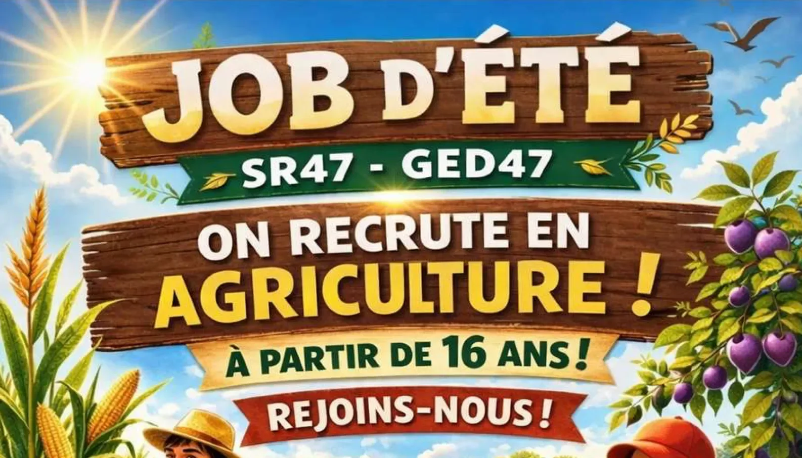 Job d’été 2026 | SR47 – GED47